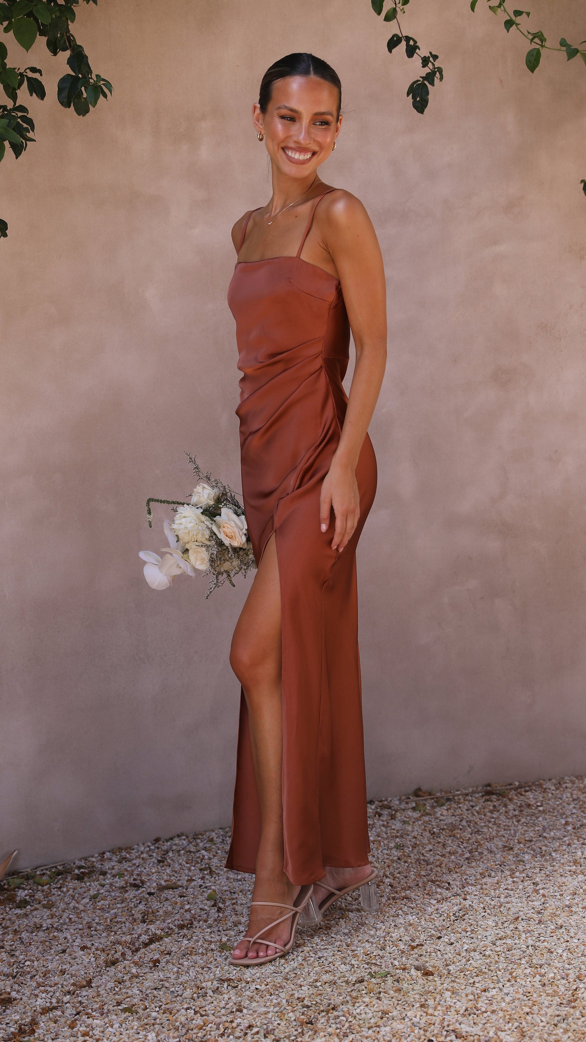 Vestido Maxi Ilana - Cobre