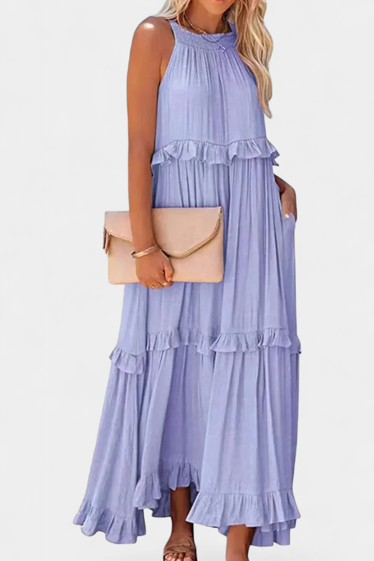 Monica Vestido de Comodidad Atemporal y Frescura Natural