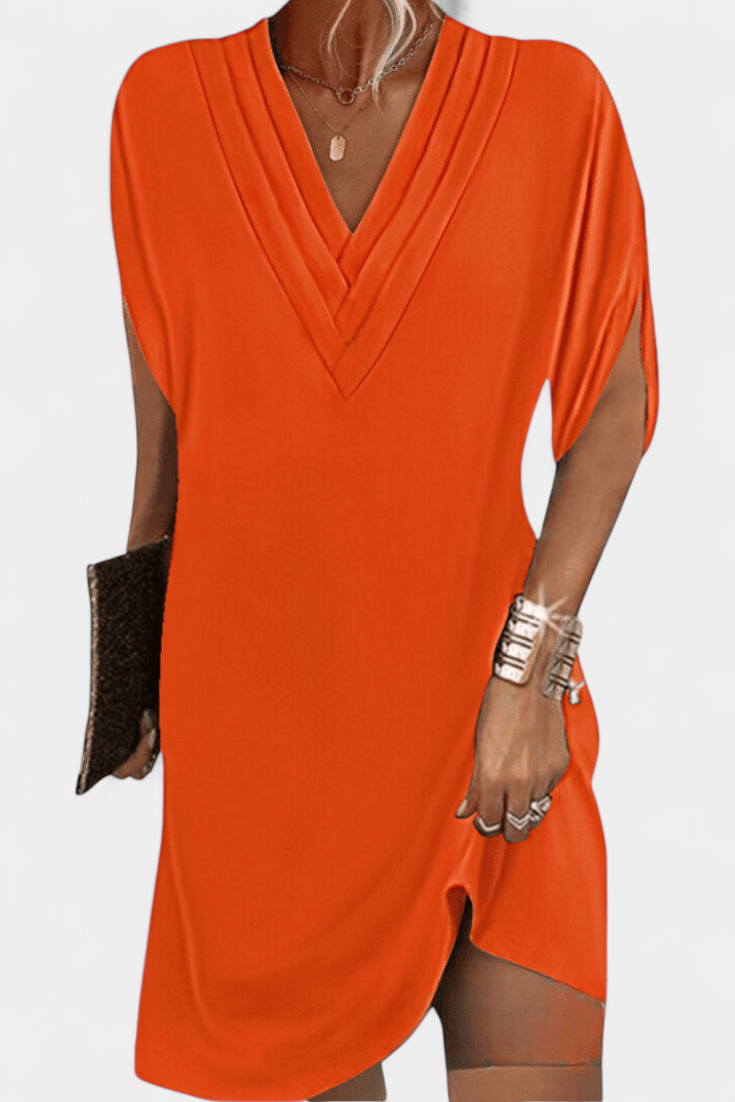 Lesley Vestido Shift Elegante con Escote en V