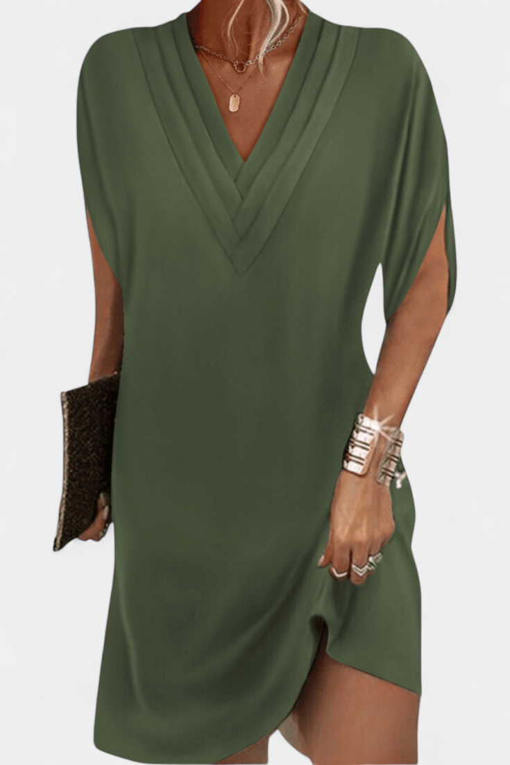 Lesley Vestido Shift Elegante con Escote en V