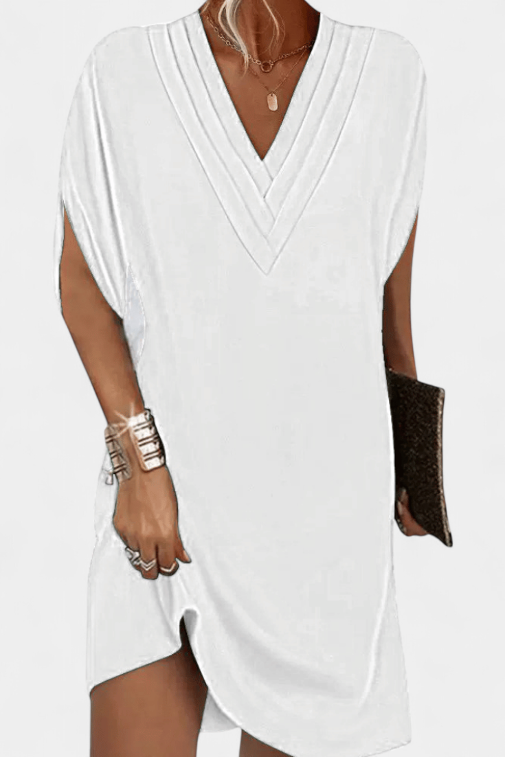 Lesley Vestido Shift Elegante con Escote en V