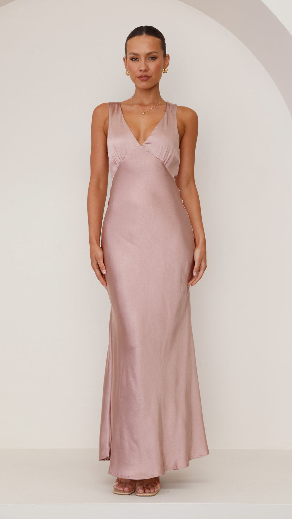 Vestido Maxi Sofía - Rosa Polvoriento