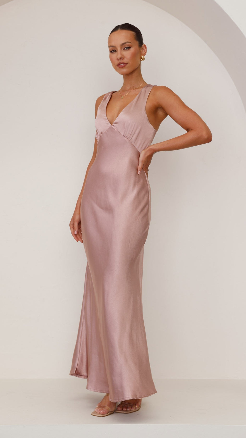 Vestido Maxi Sofía - Rosa Polvoriento