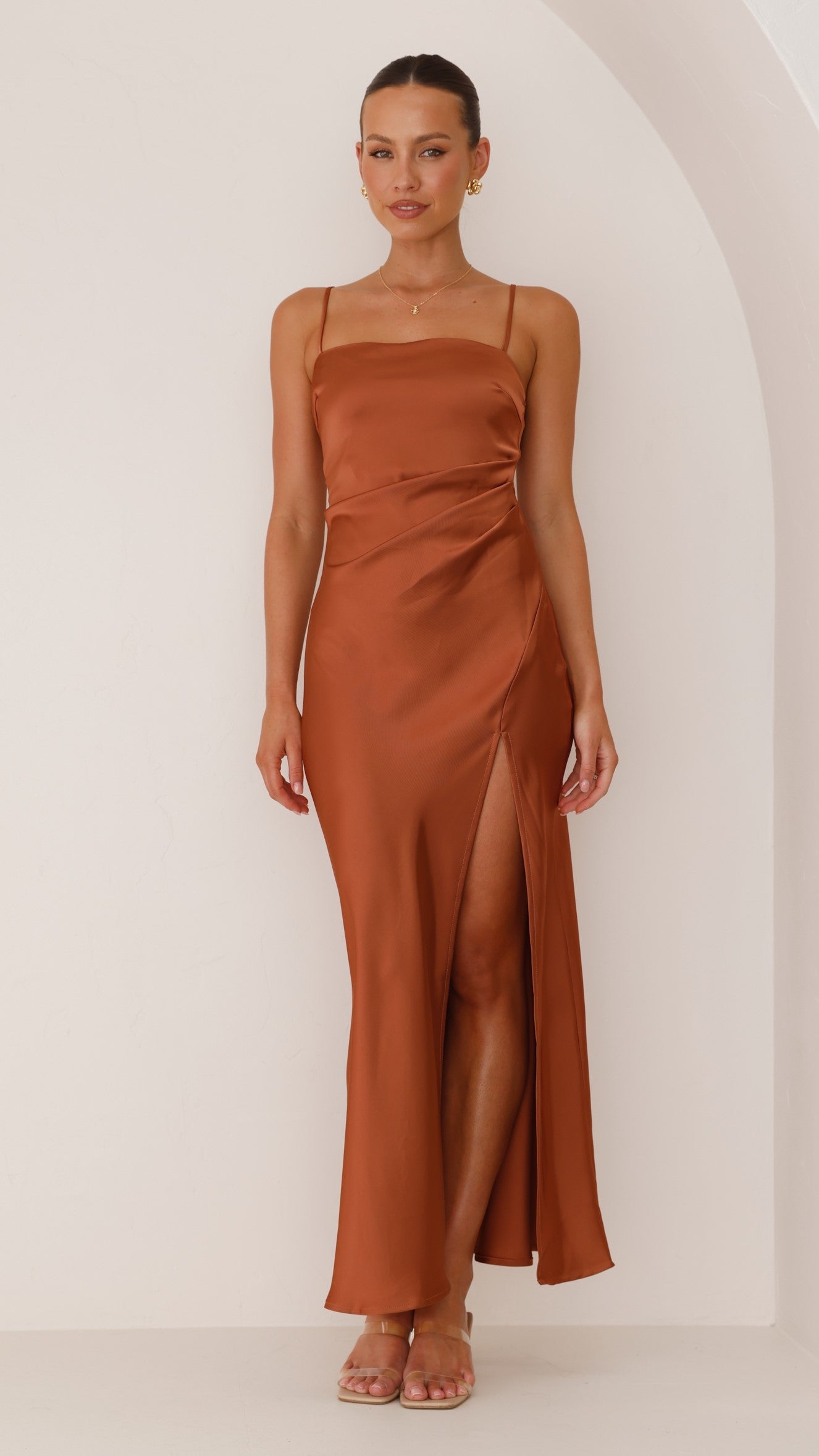 Vestido Maxi Ilana - Cobre