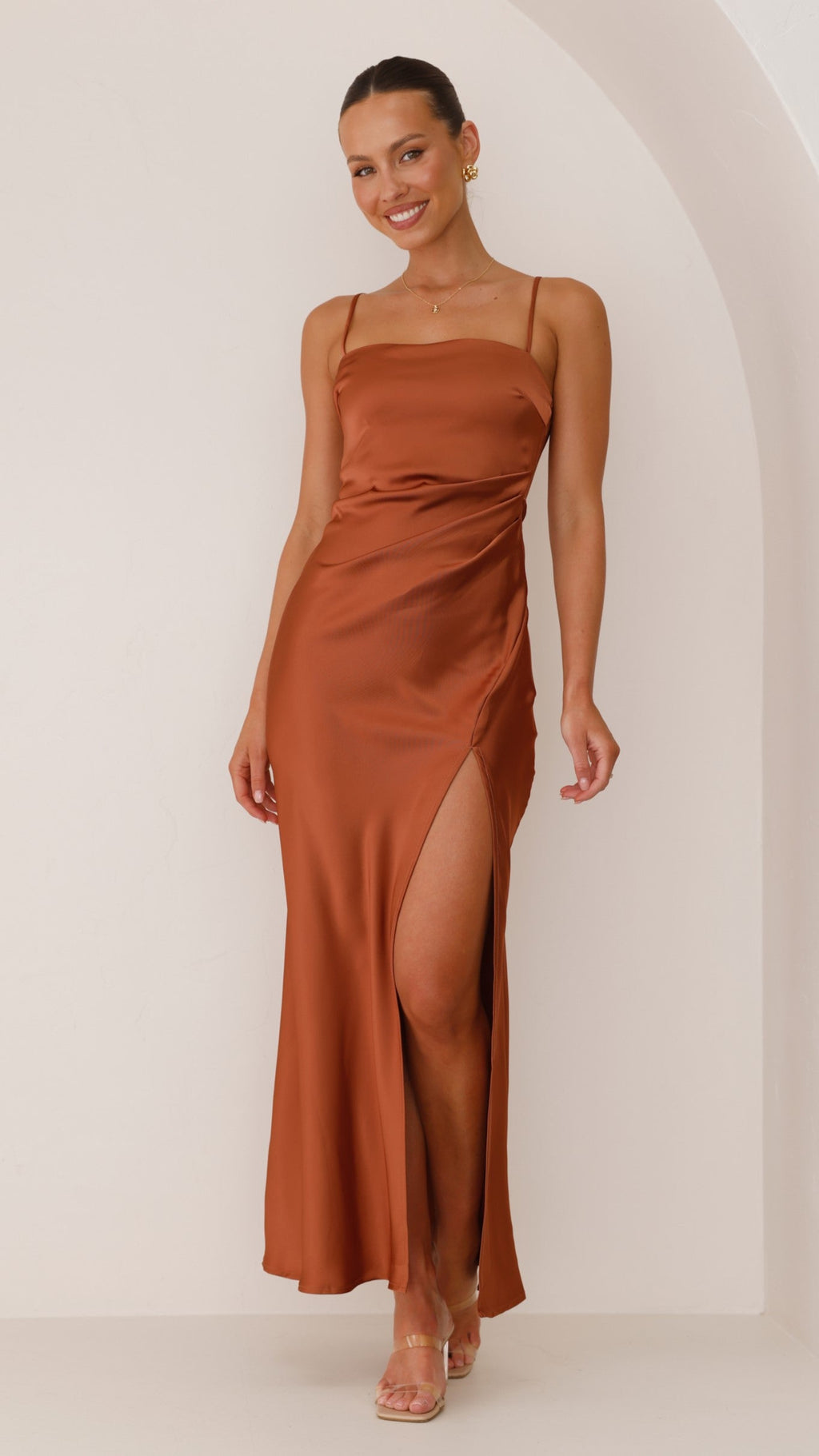 Vestido Maxi Ilana - Cobre