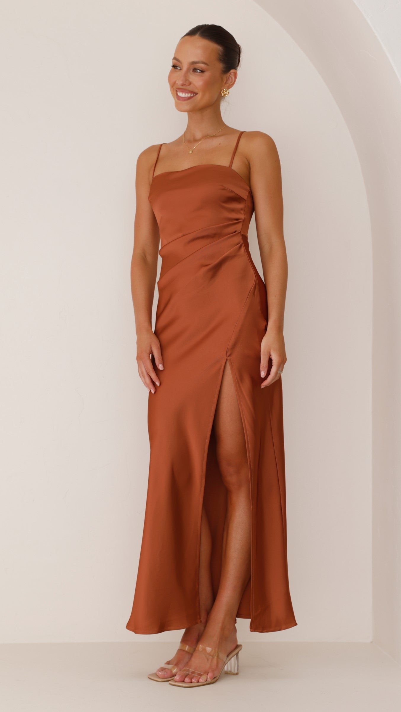Vestido Maxi Ilana - Cobre