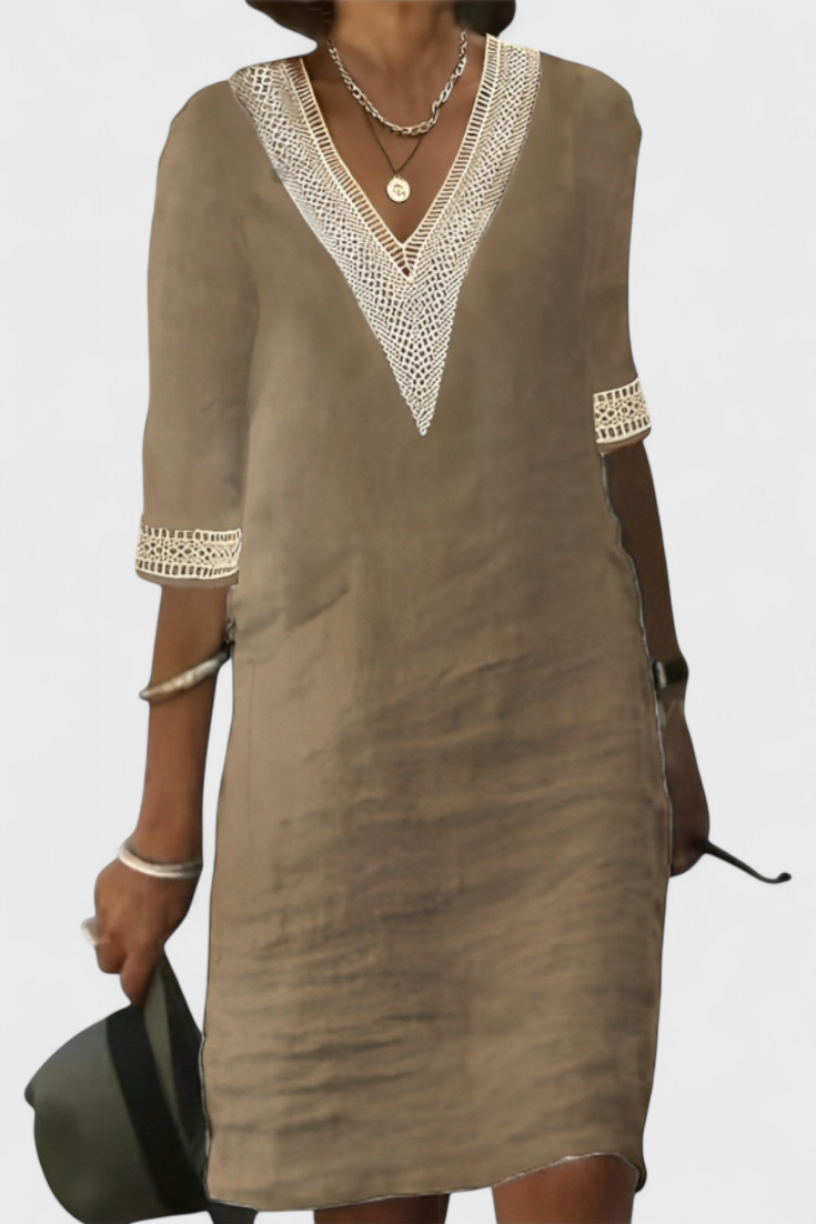 Malia Vestido Midi de Elegancia Casual