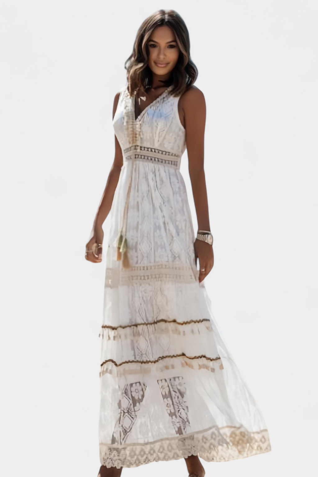Jonna Vestido Maxi de Encaje Boho
