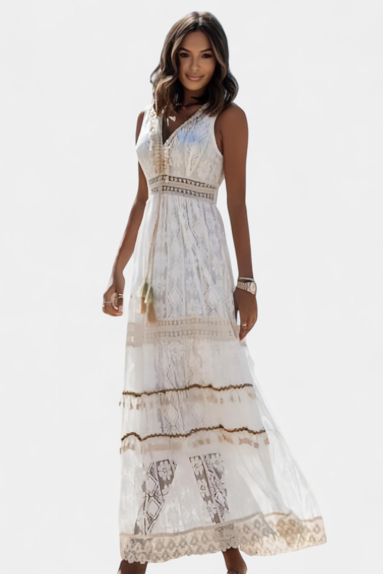 Jonna Vestido Maxi de Encaje Boho