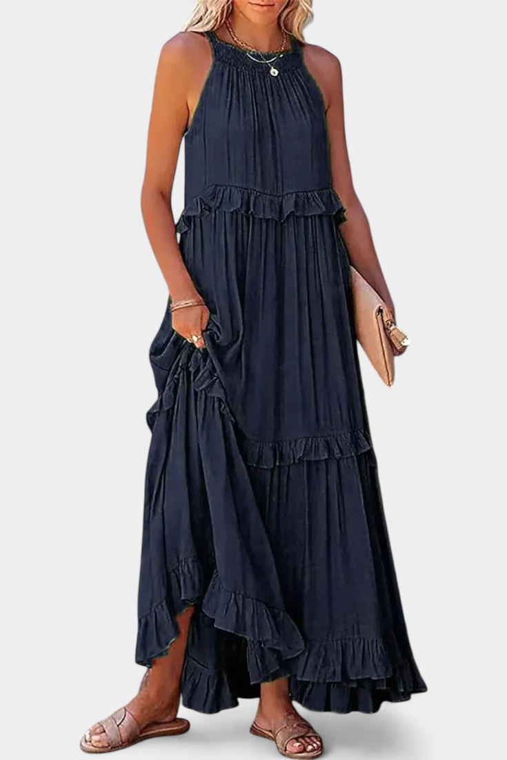 Monica Vestido de Comodidad Atemporal y Frescura Natural