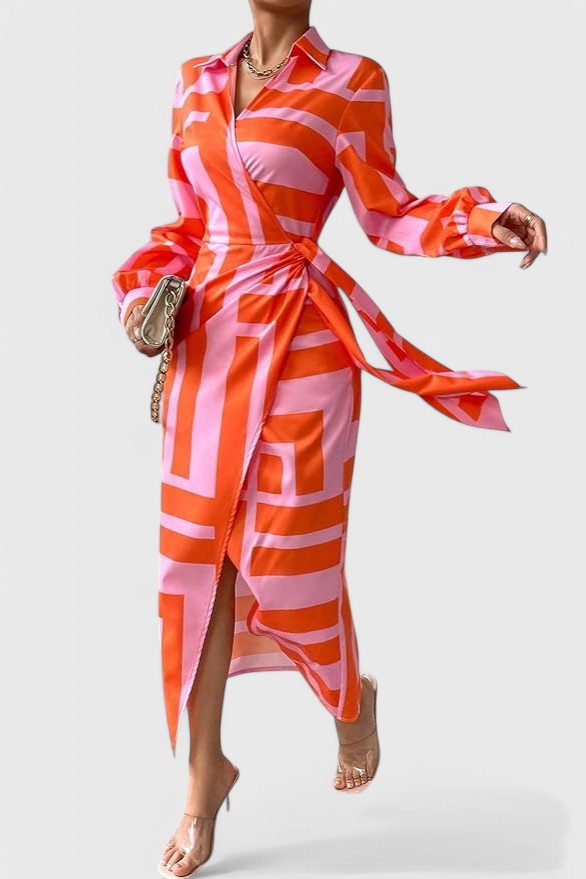 Maira Vestido Envolvente Impreso