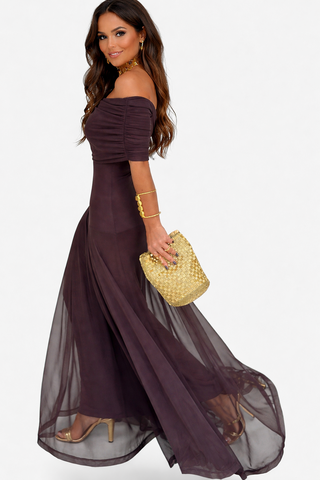 Vestido Maxi Tie-Dye de Um Ombro Jessamy