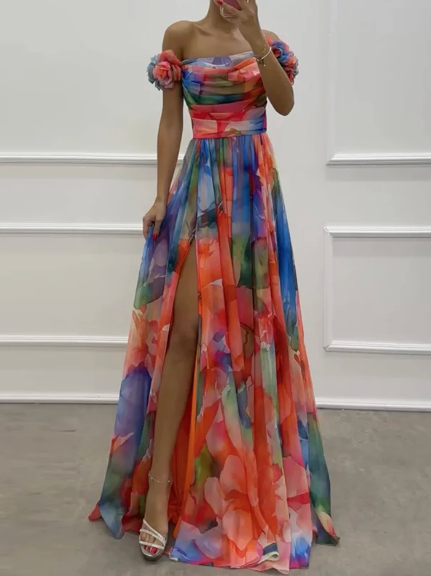 Vestido Comprido Assimétrico Beryl