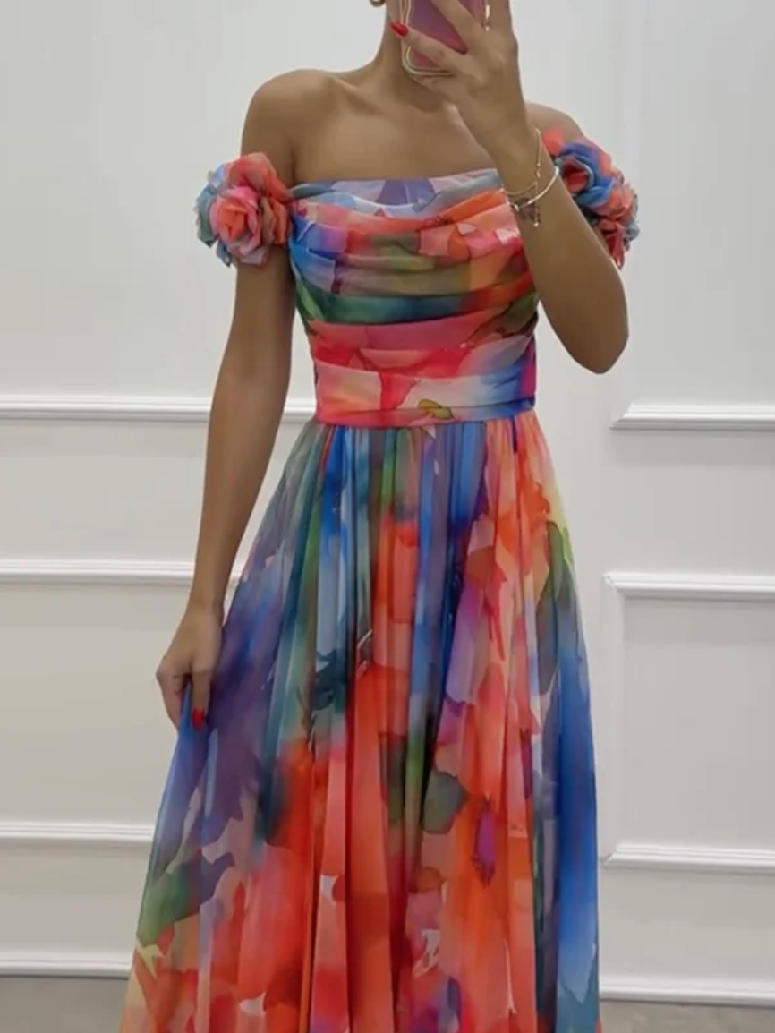 Vestido Comprido Assimétrico Beryl