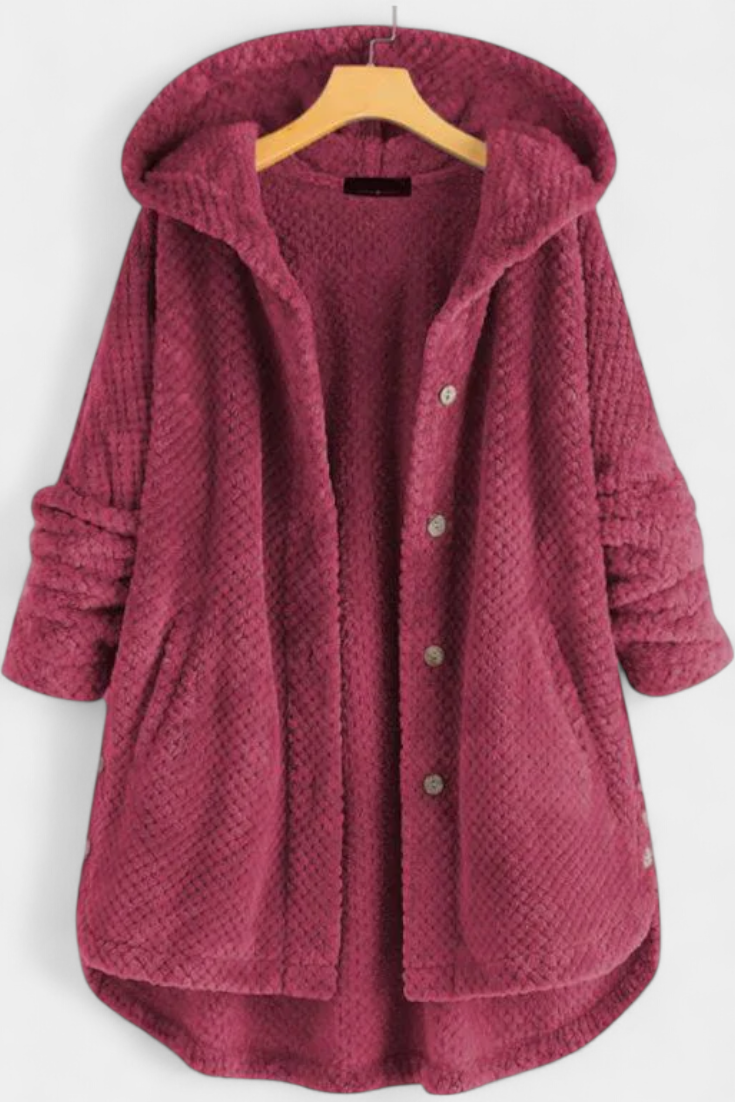 Taia Abrigo de Pana con Capucha