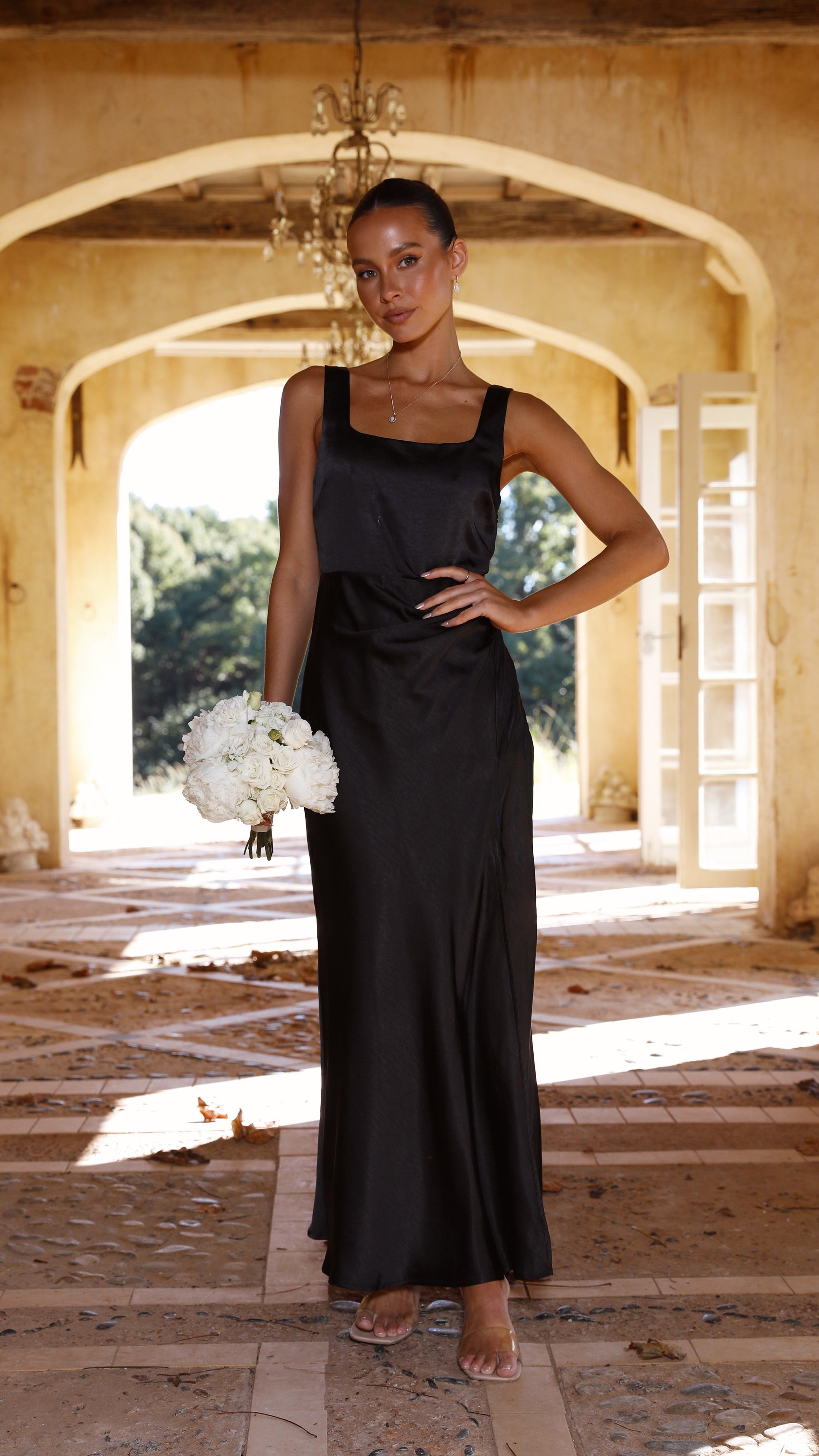 Vestido Maxi Alaria - Negro