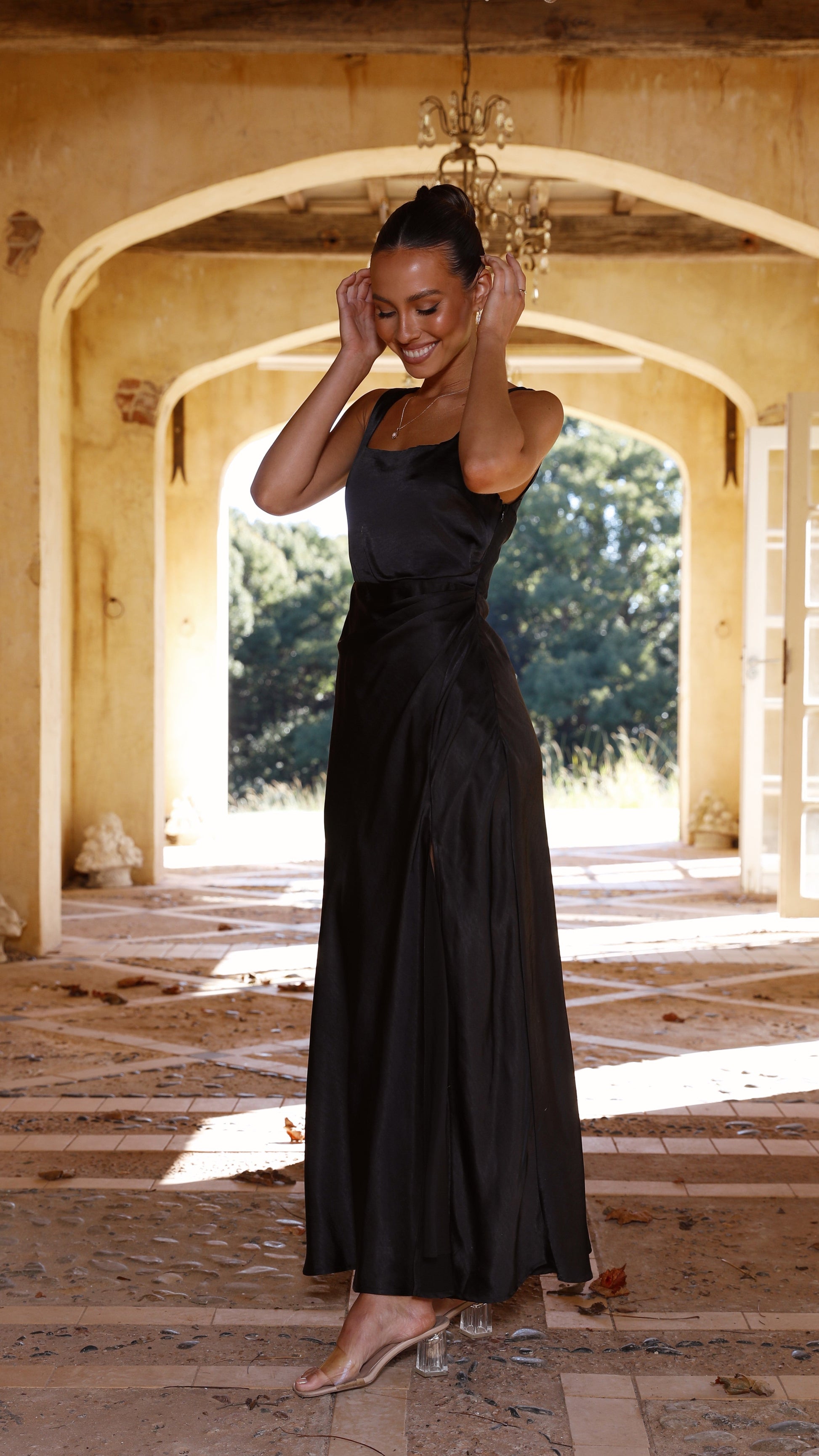 Vestido Maxi Alaria - Negro