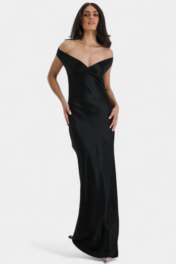 Blerina Vestido de Cola de Pez Sin Mangas