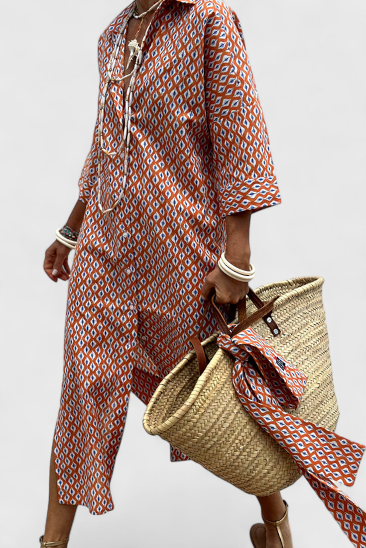 Sherlyn Vestido Camisero de Rayas con Estilo Atemporal