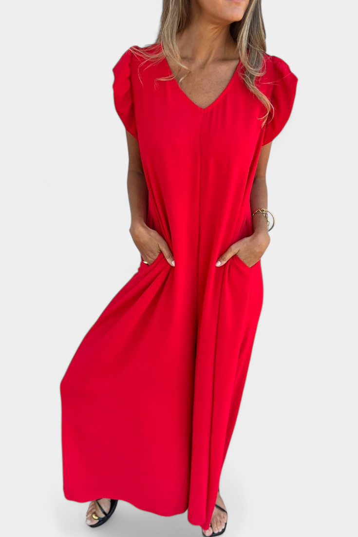 Isela Mono de Cuello en V con Estampado de Leopardo