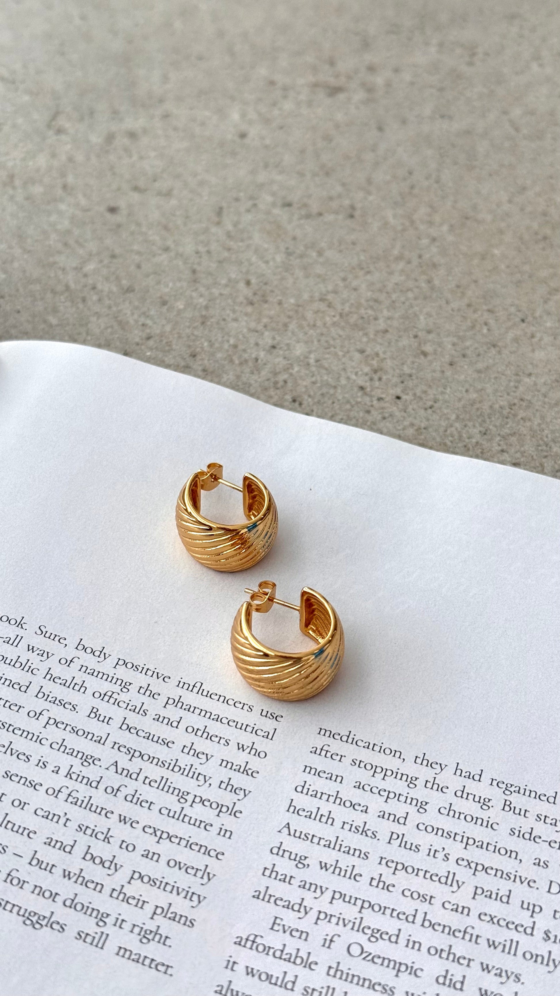 Pendientes Ziggy - Dorado