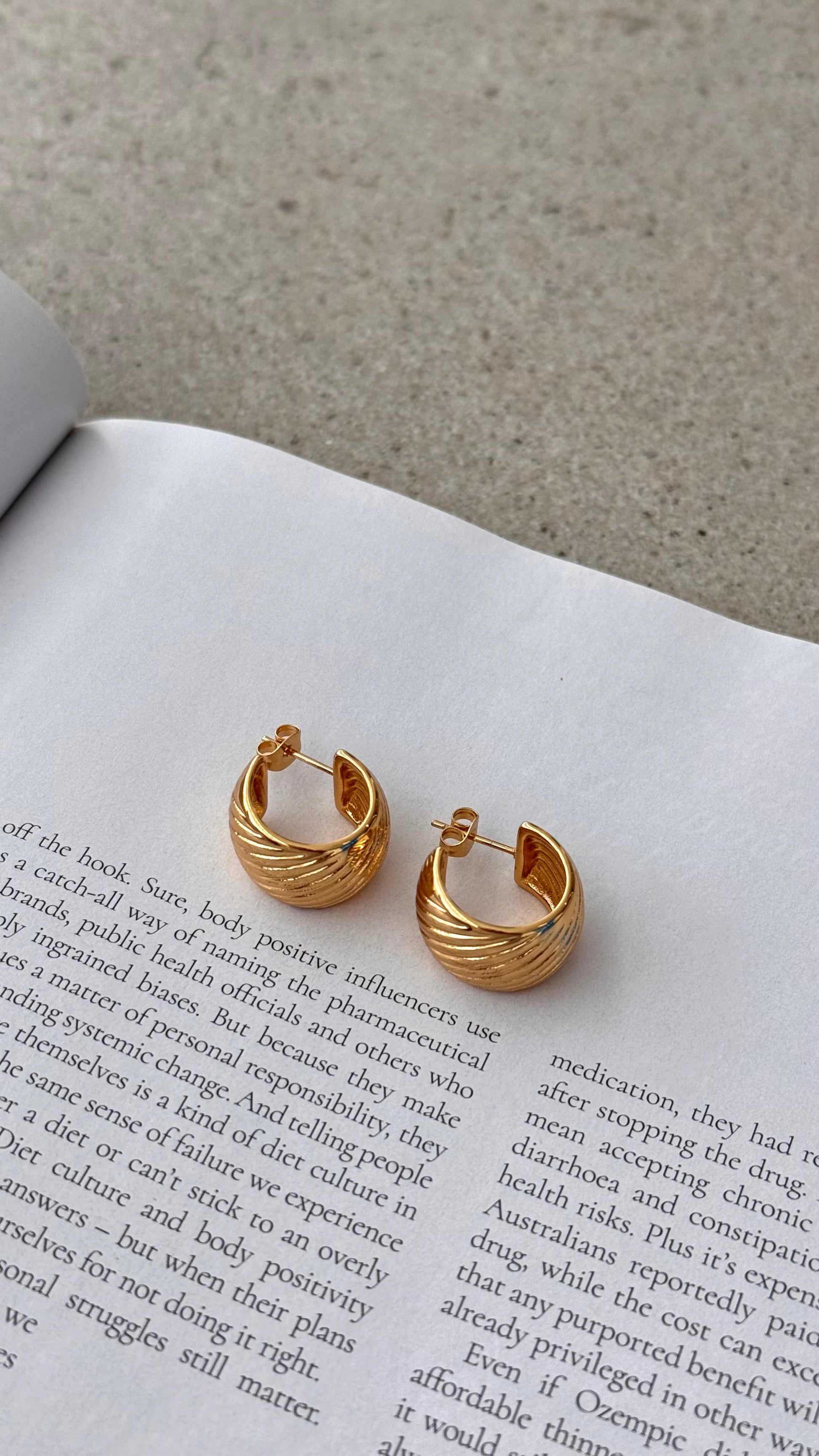 Pendientes Ziggy - Dorado