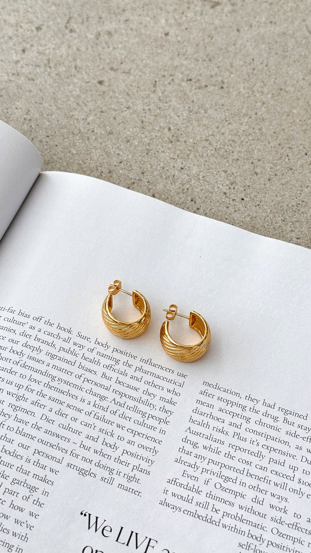 Pendientes Ziggy - Dorado