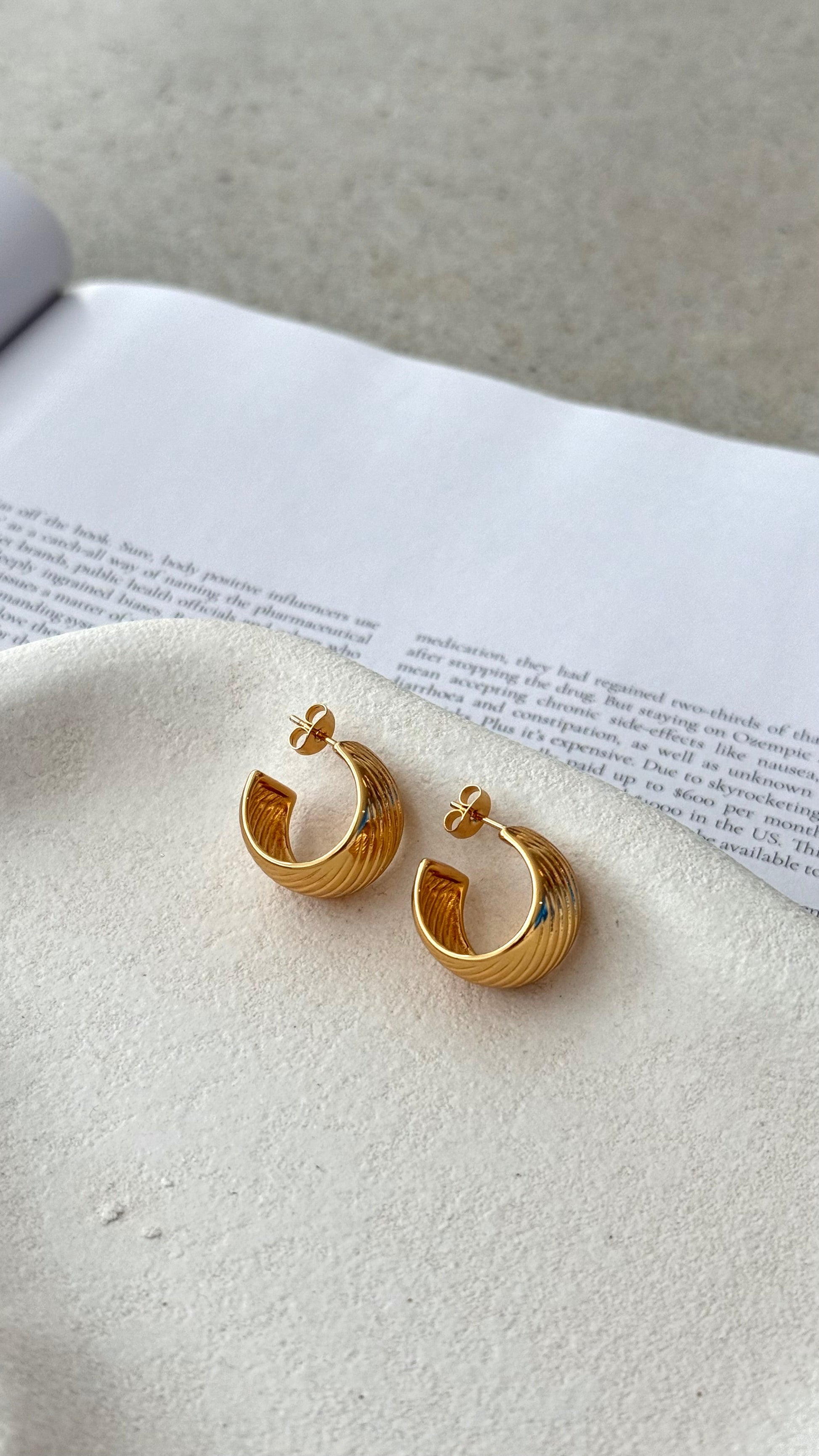 Pendientes Ziggy - Dorado