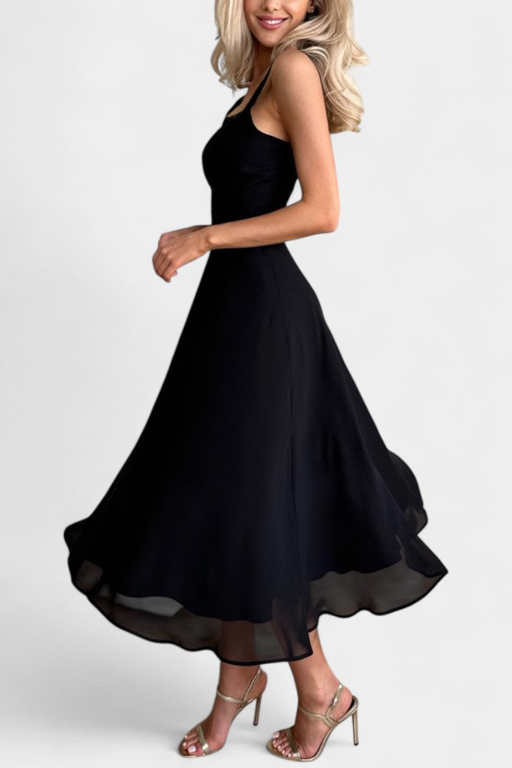 Mary Vestido Midi A-Line Sin Mangas