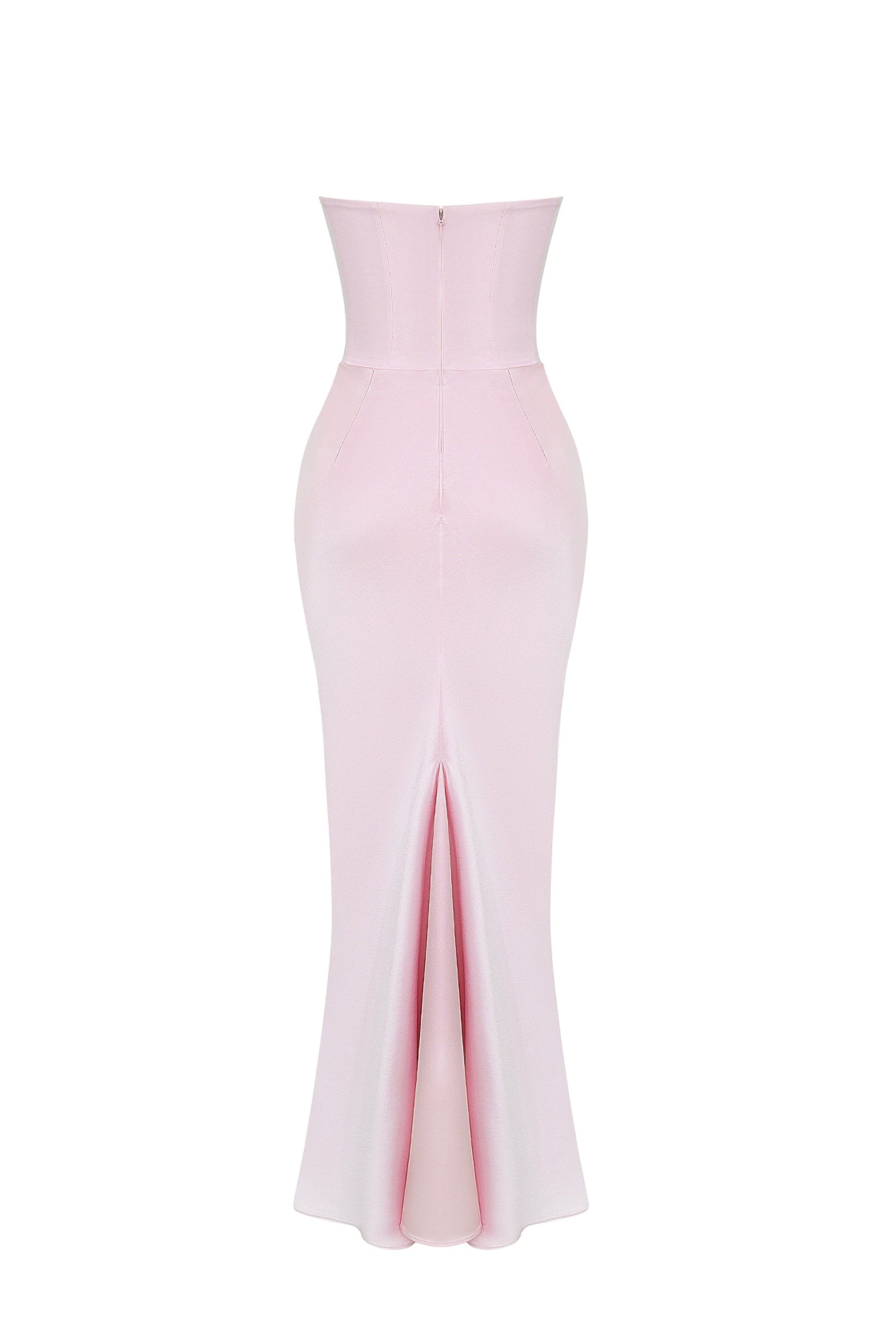 Emily Vestido Maxi Drapado Sin Tirantes