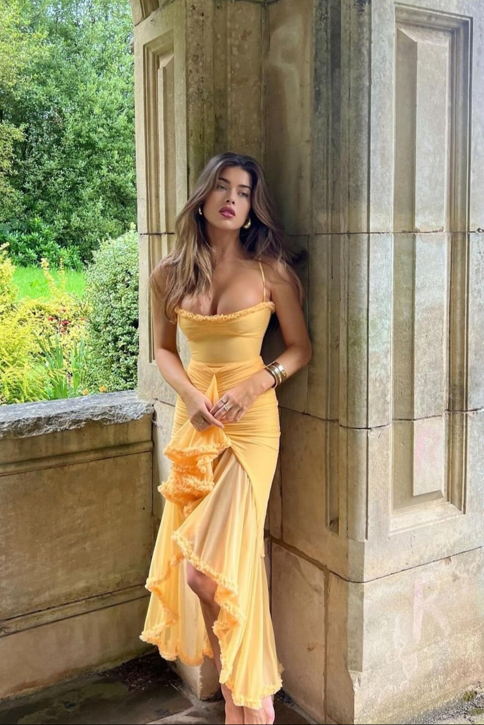 Élodie Vestido de Corsé con Volantes