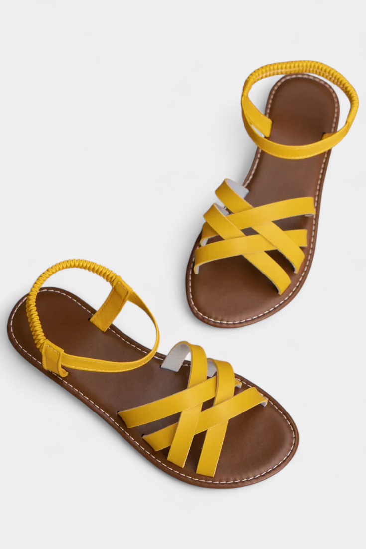 Romee Sandalias Planas con Tiras y Comodidad Todo el Día