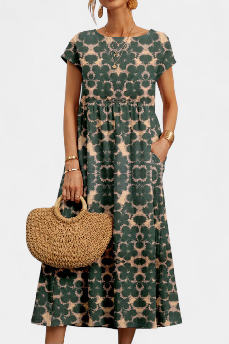 Yuridia Vestido Floral Chic con Silueta Fluida