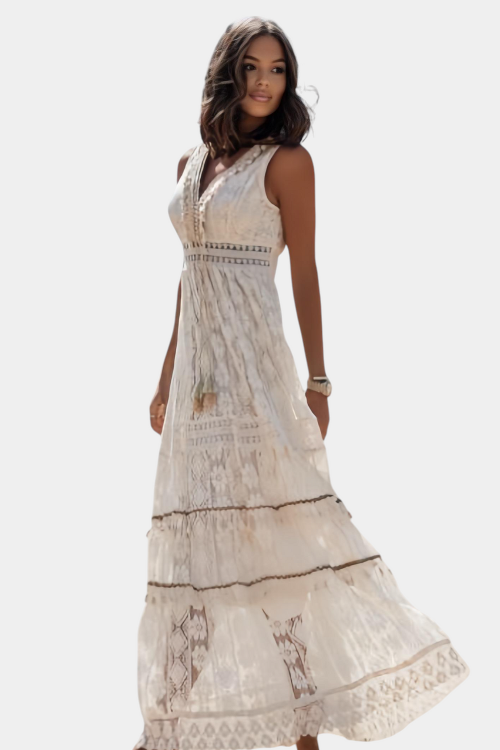 Jonna Vestido Maxi de Encaje Boho
