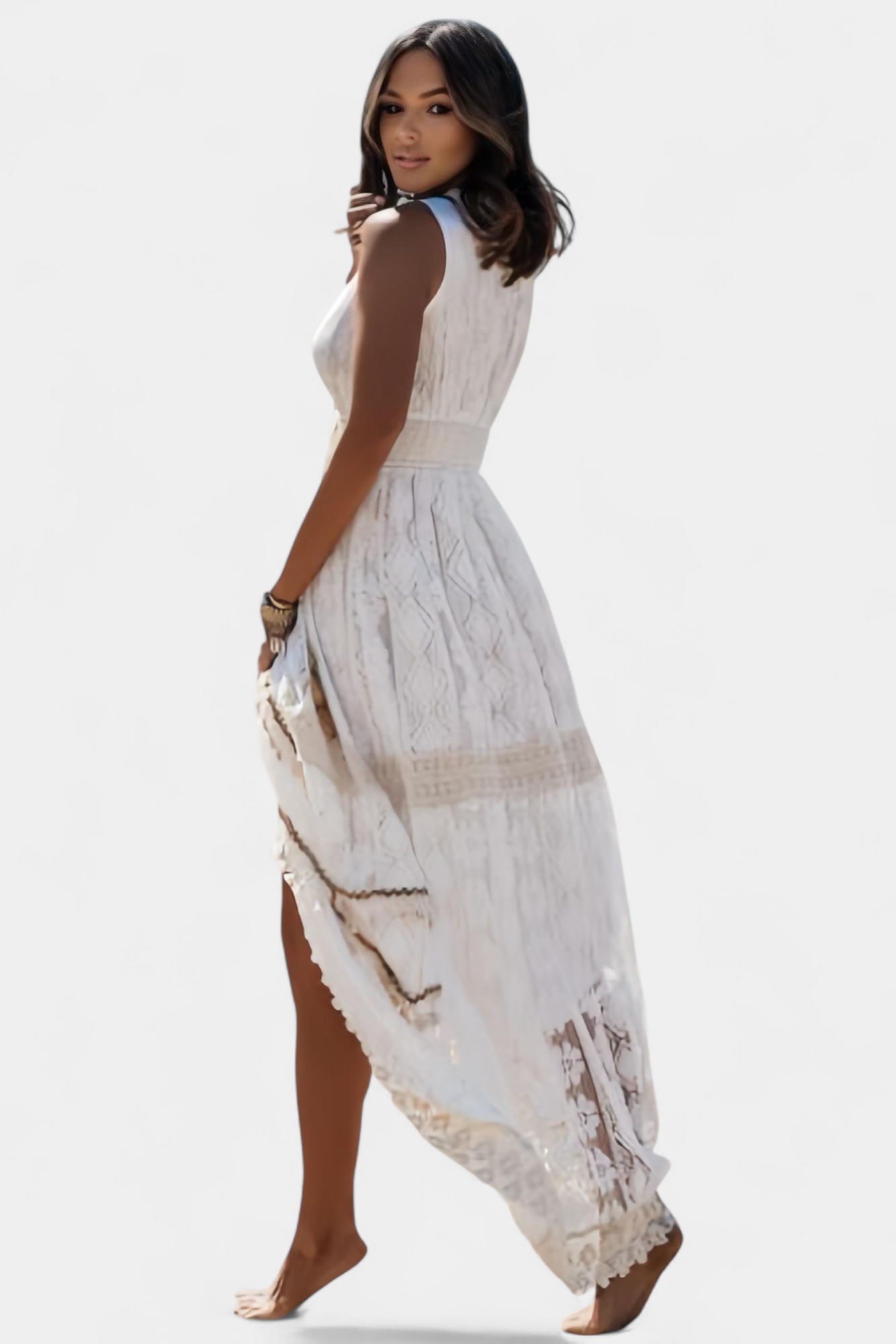 Jonna Vestido Maxi de Encaje Boho