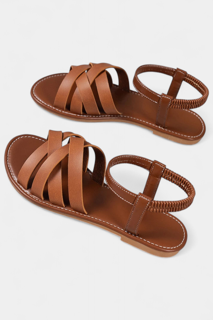 Romee Sandalias Planas con Tiras y Comodidad Todo el Día