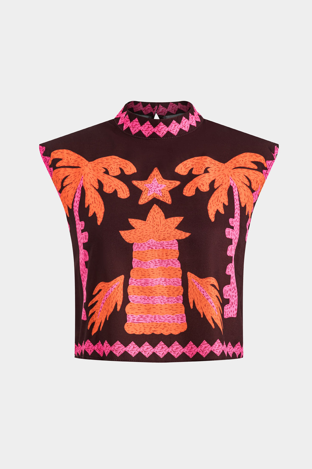 Sloan Conjunto de Top y Falda Recortada Coconut Palm