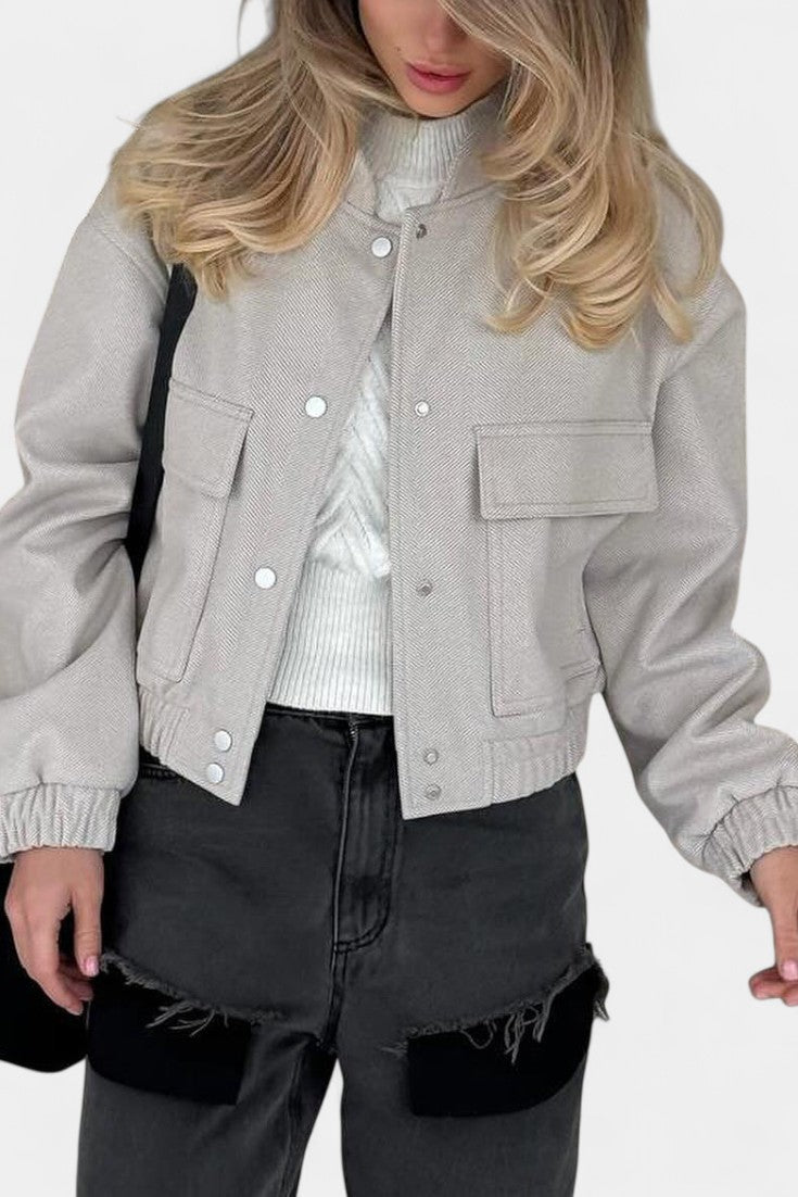 Lulu Chaqueta Casual Minimalista