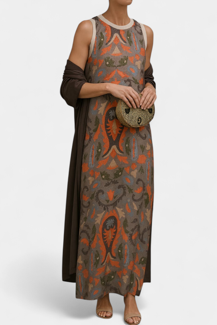 Alice Vestido de Noche con Stola Elegante