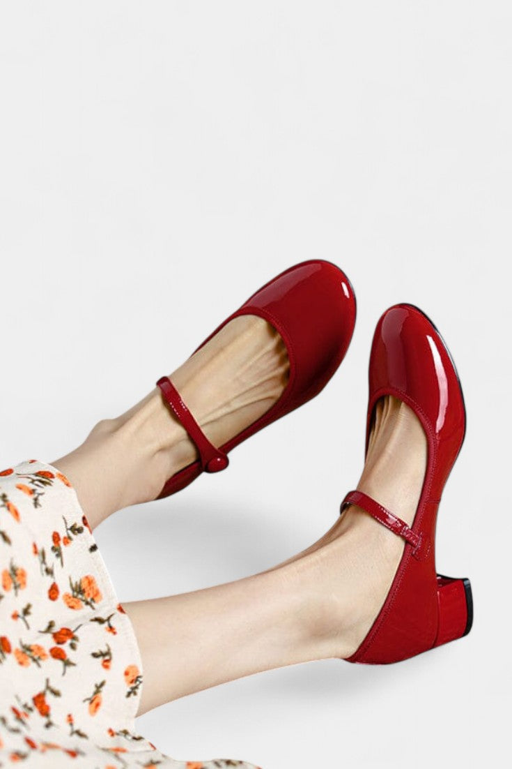 Livy Mary Janes de Cuero Atemporales