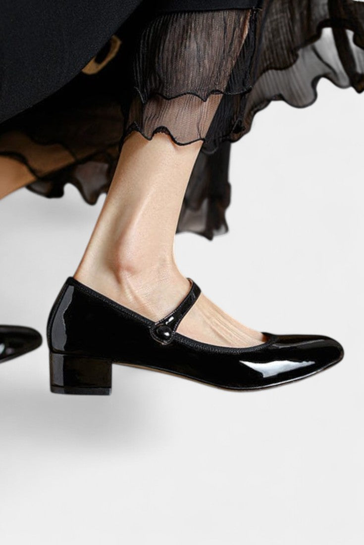 Livy Mary Janes de Cuero Atemporales