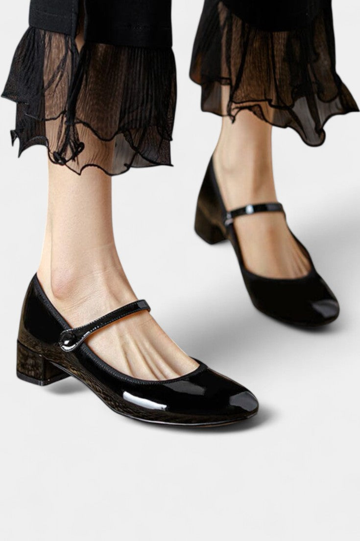 Livy Mary Janes de Cuero Atemporales