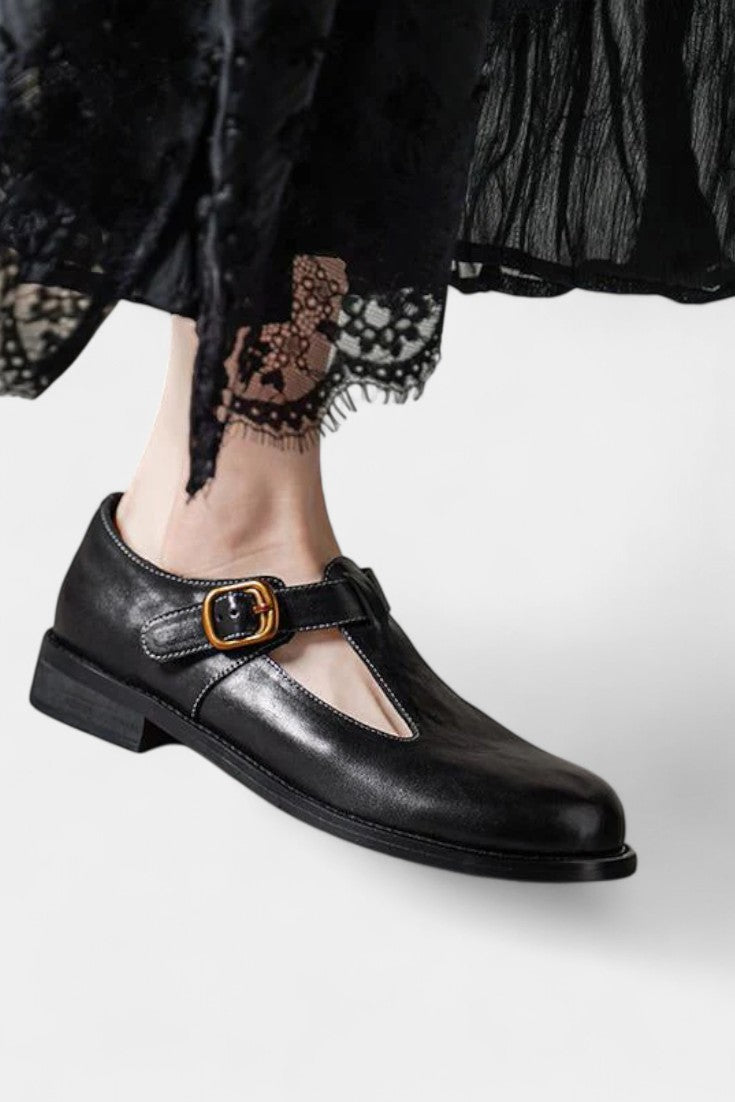 Elsa Mary Janes Elegantes con Tira en T