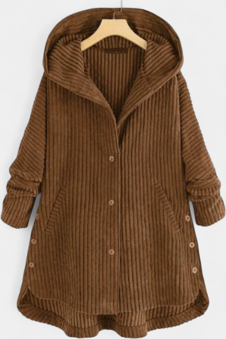 Taia Abrigo de Pana con Capucha