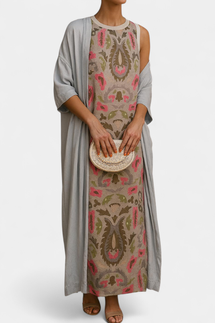 Alice Vestido de Noche con Stola Elegante