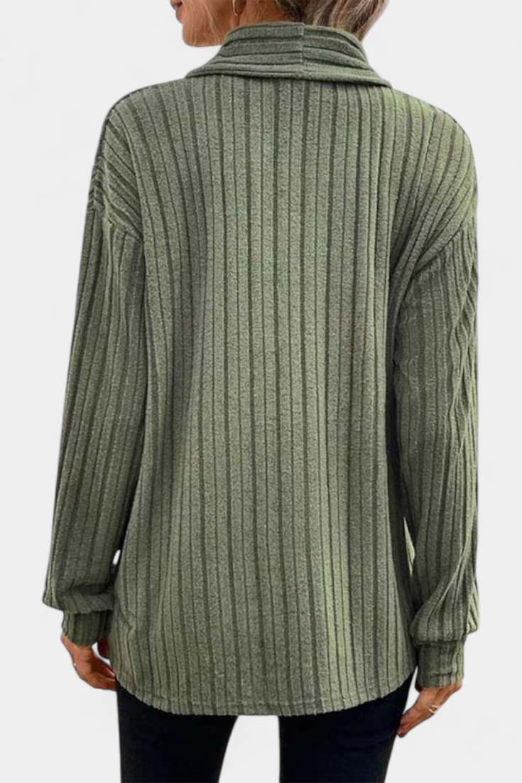 Sansel Cárdigan Casual con Capucha y Bolsillos