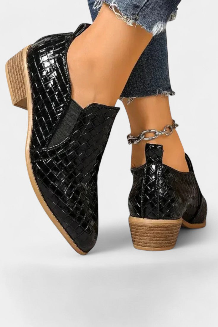 Evran Zapatos de Tacón Ortopédico con Bloque Estable