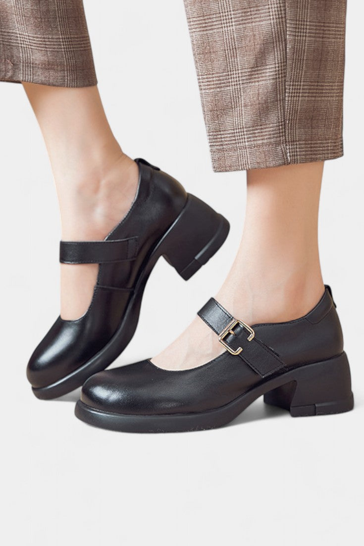 Kailyn Zapatos Mary Jane de Cuero