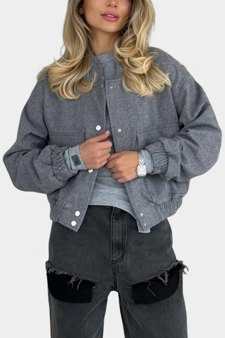 Lulu Chaqueta Casual Minimalista