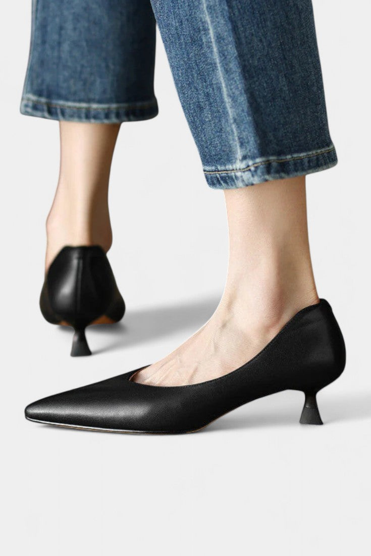 Gerda Mary Janes Elegantes con Punta Afilada